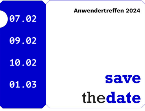 Save the Date: Anwendertreffen 2024 Deutschland